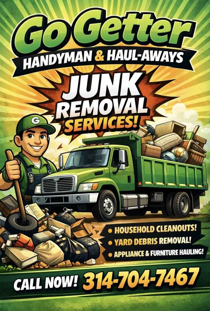Go Getter’s junk removal promotional artwork